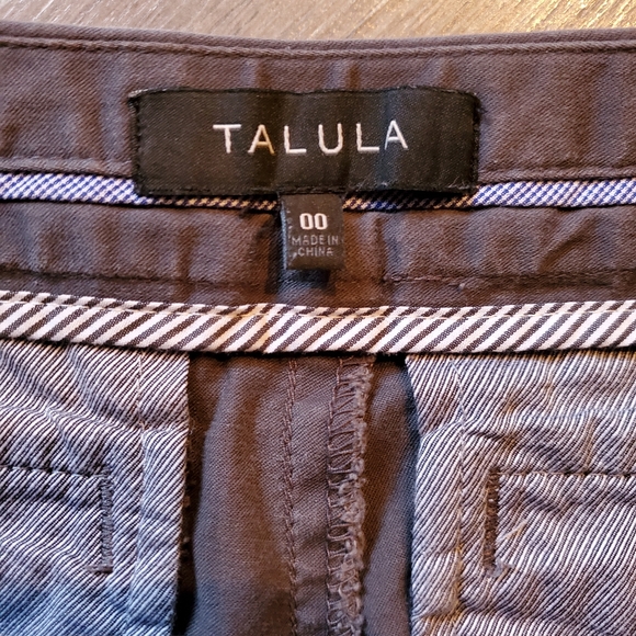 4/$20 Talula Sailor Gray Mini Soft and Stretchy Shorts, Size 00 - Picture 4 of 5